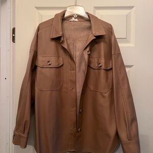 Vici Tan Leather Jacket